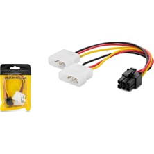 Özbience HDX5520 Ekran Kartı Kablosu, Poşetli, 2X4PİN To 6pin, 12V Uyumlu