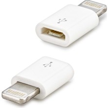 Özbience HDX5049 Lighting (M) To Micro USB (F) Otg Beyaz Adaptör 1 Adet