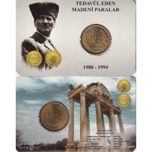 Emir Koleksiyon Coin & Paper Collection Türkiye 1989 Yılı Pirinç Tedavül 100 Lira Çil Özel Renkli Kapamasında ( Unc )