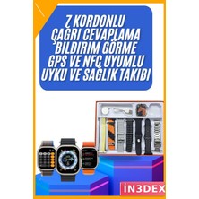 İn3dex 7 Kordonlu Akıllı Saat Nabız Ölçer Uyku Sağlık Takibi