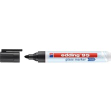 Özbience Işlevsel 95 Glass Marker Cam Kalemi Siyah, Net ve Şık Yazım Sağlar