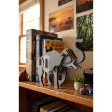 Özbience Ahşap Fil 3D Puzzle Boyama Seti, 23 Parça, 6’lı Boya ve Fırça Dahil