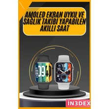 İn3dex Android Ios Uyumlu Akıllı Saat Titreşimli Alarm Kronometre