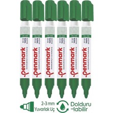Özbience Yeşil Yazı Tahta Kalemi 6'lı Dolu ve Dökümsüz Set