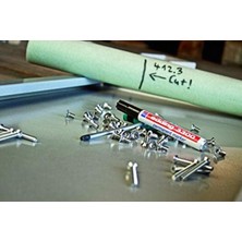 Özbience Kırmızı 3300 Permanent Markör, 10 Kalem, 1-5 mm Uç, Kaliteli ve Dayanıklı