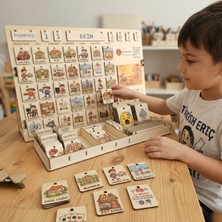 Özbience Çocuklar Için Ahşap Haftalık Günlük Planlama Tablosu ve Aktivite Panosu