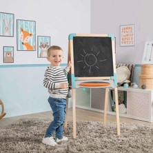 Özbience Çift Taraflı Manyetik Ahşap Yazı Tahtası 50X55X120 Cm, Şık ve Kullanışlı