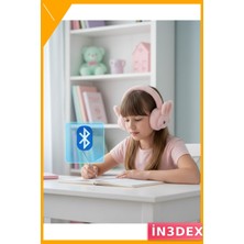 İn3dex Kablosuz Bluetooth Kulaklık Tavşan Tasarımlı Stereo Ses 40MM Sürücü