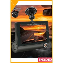 İn3dex Çift Lens Full Hd Araç Kamerası 170° Geniş Açı G-Sensörlü