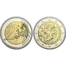 Emir Koleksiyon Coin & Paper Collection Avrupa - Fransa General Charles De Gaulle 2 Euro Koleksiyon Para Çil ( Unc )