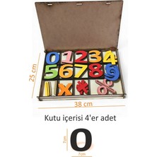 Özbience Renkli Ahşap Sayılar ve Işlem Sembolleri Eğitim Seti, Çocuklar Için Eğlenceli Öğrenme