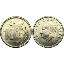 Emir Koleksiyon Coin & Paper Collection Türkiye 1999 Yılı 10.000 Lira Çil ( Unc ) Koleksiyon Para
