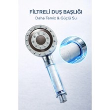 Mixsa Lüx Spa Masajlı Özellikli 5 Fonksiyonlu Filtreli Duş Başlığı