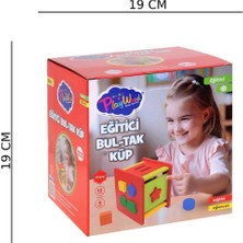 Özbience Eğlenceli Ahşap Bul-Tak Küpü, Zeka ve Dikkat Geliştirici Oyun