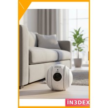 İn3dex Akıllı Yapay Zeka Takip Kamerası Çift Yönlü Ses Gece Görüş