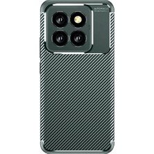 Renas Store 14T Kılıf Auto Focus Karbon Kapak - Koyu Yeşil