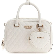Guess Beyaz Kadın El Çantası HWQG9894050 Şık Görünüm ve Ergonomik Tasarım ile Günlük Kullanım İçin