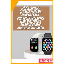 İn3dex 1.83 Inç IPS Ekran Akıllı Saat Android Ios Uyumlu Adımsayar Gps