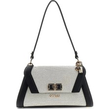 Guess Kadın Çapraz Çanta Siyah - Bej Ergonomik Tasarım ile Şık Görünüm HWAG9719190