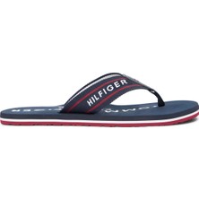Tommy Hilfiger Lacivert Erkek Plaj Terliği Sporty Hılfıger Beach Sandal