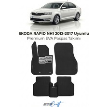 Otocraft Skoda Rapid Nh1 (2012-2017) Araca Özel 3D Havuzlu Eva Oto Paspas Full Set 5 Parça