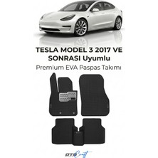Otocraft Tesla Model 3 (2017 ve Sonrası) Araca Özel 3D Havuzlu Eva Oto Paspas Full Set 5 Parça