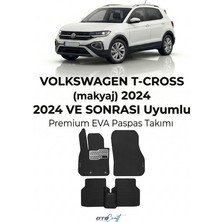 Otocraft Volkswagen T Cross Makyaj (2024 ve Sonrası) Araca Özel 3D Havuzlu Eva Oto Paspas Full Set 5 Parça