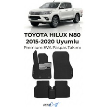 Otocraft Toyota Hilux N80 (2015-2020) Araca Özel 3D Havuzlu Eva Oto Paspas Full Set 5 Parça