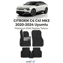 Otocraft Citroen C4 C41 Mk3 (2020-2024) Araca Özel 3D Havuzlu Eva Oto Paspas Full Set 5 Parça