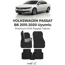 Otocraft Volkswagen Passat B8 (2015-2020) Araca Özel 3D Havuzlu Eva Oto Paspas Full Set 5 Parça