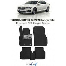 Otocraft Skoda Superb B9 (2024 ve Sonrası) Araca Özel 3D Havuzlu Eva Oto Paspas Full Set 5 Parça