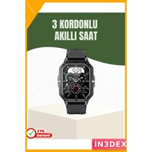 İn3dex Ultra Ince Amoled Akıllı Saat Spor ve Günlük Kullanım