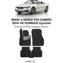 Otocraft Bmw 4 Serisi F33 Cabrio (2014 ve Sonrası) Araca Özel 3D Havuzlu Eva Oto Paspas Full Set 5 Parça