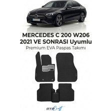 Otocraft Mercedes C 200 W206 (2021 ve Sonrası) Araca Özel 3D Havuzlu Eva Oto Paspas Full Set 5 Parça