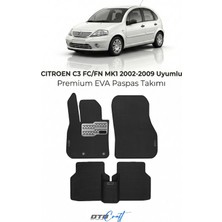 Otocraft Citroen C3 Fc Fn Mk1 (2002-2009) Araca Özel 3D Havuzlu Eva Oto Paspas Full Set 5 Parça