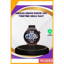 İn3dex Amoled Ekranlı Dokunmatik Akıllı Saat Kablosuz Şarj