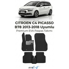 Otocraft Citroen C4 Picasso B78 (2013-2018) Araca Özel 3D Havuzlu Eva Oto Paspas Full Set 5 Parça