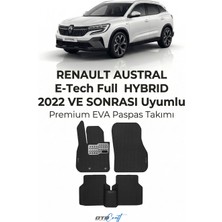 Otocraft Renault Austral E Tech Full Hybrid (2022 ve Sonrası) Araca Özel 3D Havuzlu Eva Oto Paspas Full Set 5 Parça