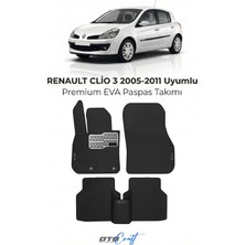 Otocraft Renault Clio 3 (2005-2011) Araca Özel 3D Havuzlu Eva Oto Paspas Full Set 5 Parça