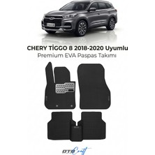 Otocraft Chery Tiggo 8 (2018-2020) Araca Özel 3D Havuzlu Eva Oto Paspas Full Set 5 Parça