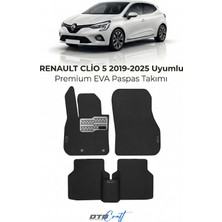 Otocraft Renault Clio 5 (2019-2025) Araca Özel 3D Havuzlu Eva Oto Paspas Full Set 5 Parça