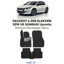 Otocraft Peugeot E 208 Elektrik (2019 ve Sonrası) Araca Özel 3D Havuzlu Eva Oto Paspas Full Set 5 Parça