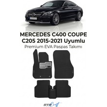 Otocraft Mercedes C400 Coupe C205 (2015-2021) Araca Özel 3D Havuzlu Eva Oto Paspas Full Set 5 Parça