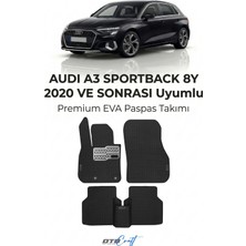Otocraft Audi A3 Sportback 8y (2020 ve Sonrası) Araca Özel 3D Havuzlu Eva Oto Paspas Full Set 5 Parça