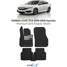 Otocraft Honda Civic Fc5 (2016-2019) Araca Özel 3D Havuzlu Eva Oto Paspas Full Set 5 Parça