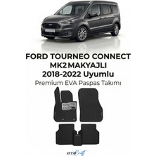 Otocraft Ford Tourneo Connect Mk2 Makyajli (2018-2022) Araca Özel 3D Havuzlu Eva Oto Paspas Full Set 5 Parça