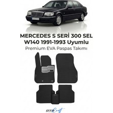 Otocraft Mercedes S Seri 300 Sel W140 (1991-1993) Araca Özel 3D Havuzlu Eva Oto Paspas Full Set 5 Parça