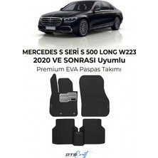 Otocraft Mercedes S Seri S 500 Long W223 (2020 ve Sonrası) Araca Özel 3D Havuzlu Eva Oto Paspas Full Set 5 Parça