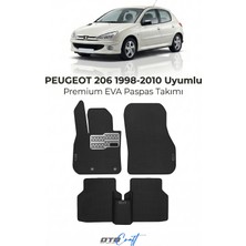 Otocraft Peugeot 206 (1998-2010) Araca Özel 3D Havuzlu Eva Oto Paspas Full Set 5 Parça