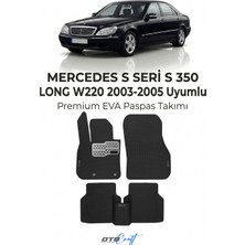 Otocraft Mercedes S Seri S 350 Long W220 (2003-2005) Araca Özel 3D Havuzlu Eva Oto Paspas Full Set 5 Parça